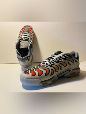 Nike Air Max Plus Drift Light Grey Red Yellow FD4290-002 Men's Size 11 Shoes